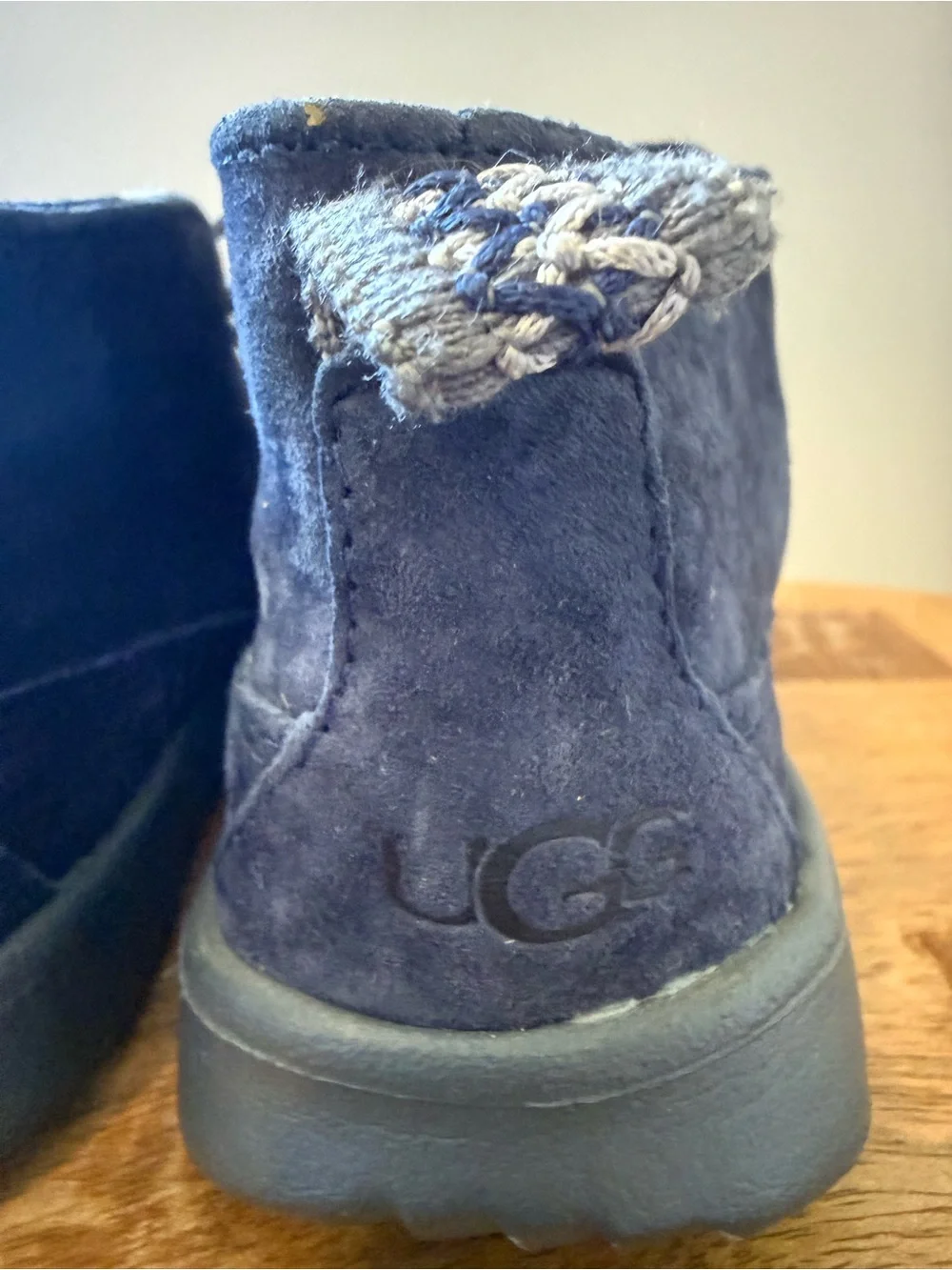 UGG Kid’s Blue Suede Boots